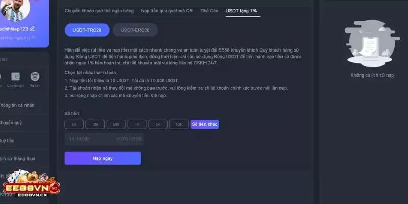 Nạp tiền EE88 Nạp tiền EE88